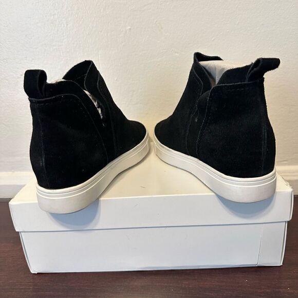 Steven Barker high top suede high top sneakers size 6,5 in black new in box - Picture 11 of 13